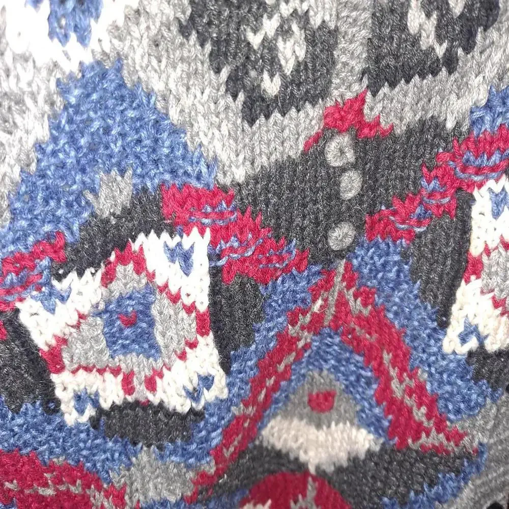 Vintage Robert Scott LTD Hand‎ Knit Cardigan Sweater Size Small